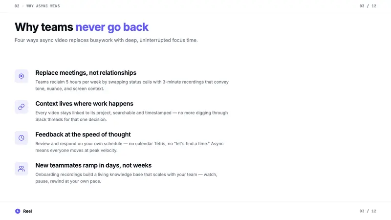 Loom Async-Video Purple — Slides · content