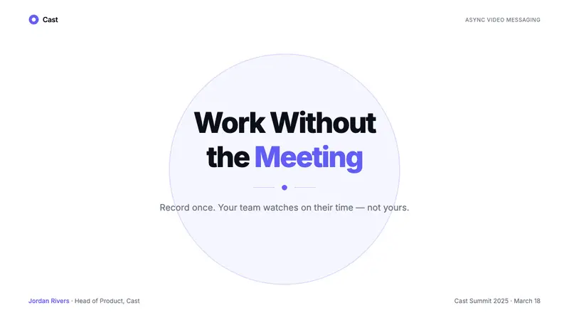 Loom Async-Video Purple — Slides · cover