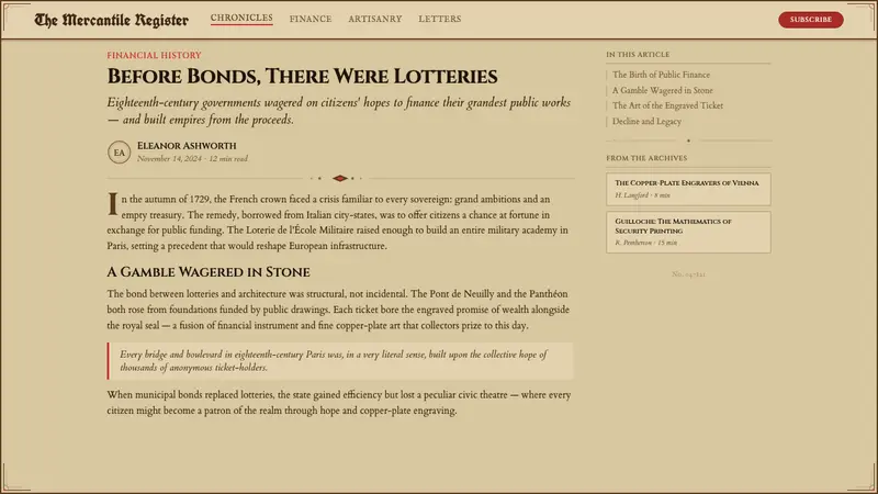 Engraved Lottery Ticket — Web · article