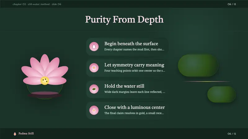 Lotus Pond — Slides · content