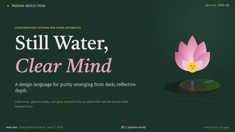 Lotus Pond — Slides · cover