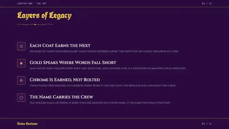 Lowrider Candy Paint — Slides · content
