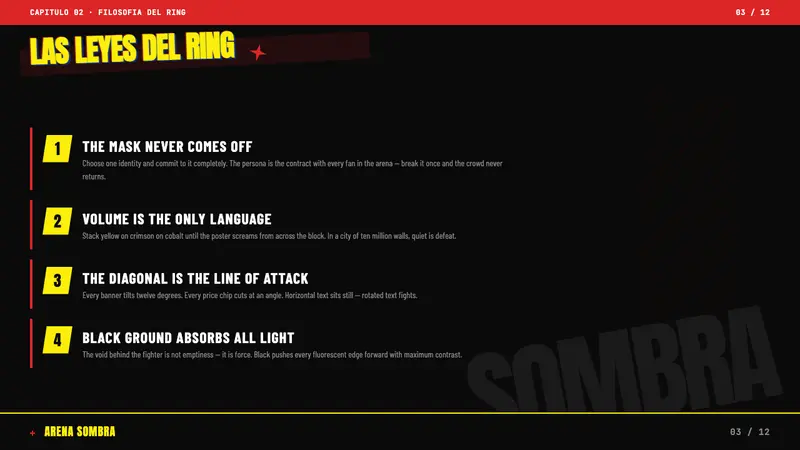 Lucha Libre Poster — Slides · content