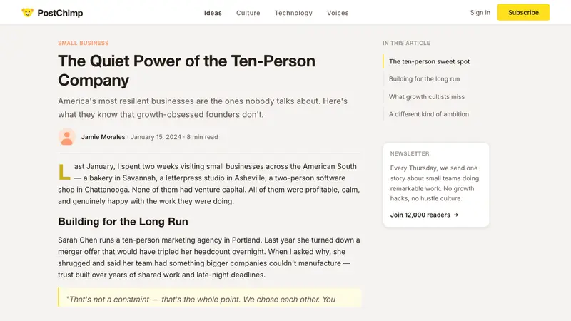 Mailchimp Freddie-Yellow — Web · article