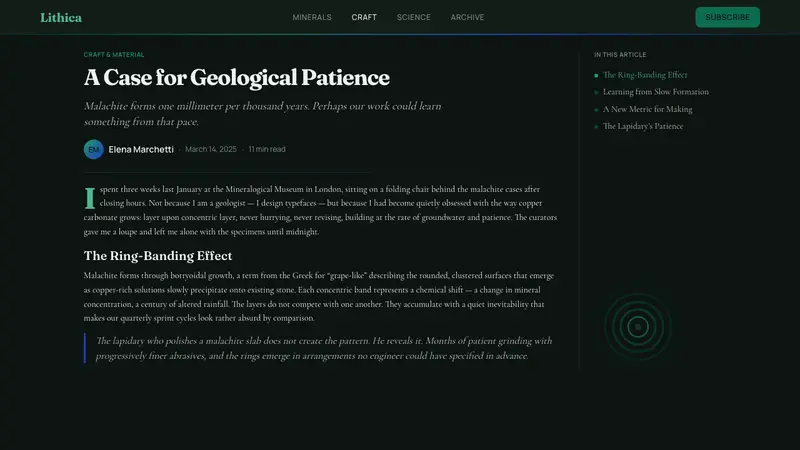 Malachite & Azurite — Web · article