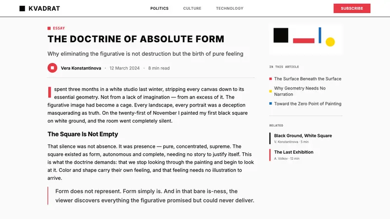 Malevich Suprematism — Web · article