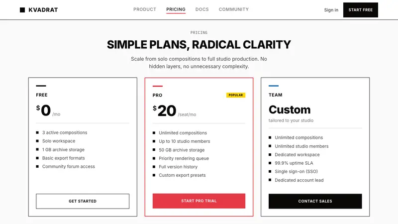 Malevich Suprematism — Web · pricing