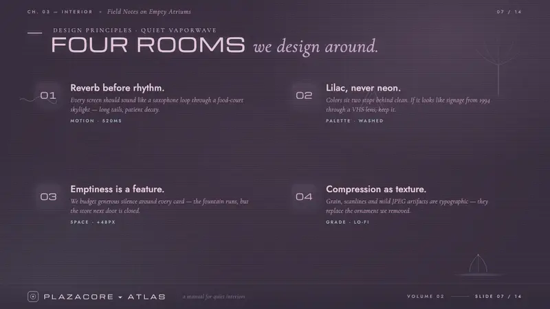 Mallsoft Plaza Muzak — Slides · content