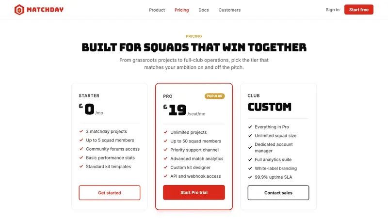 Manchester United (Red Devils) — Web · pricing
