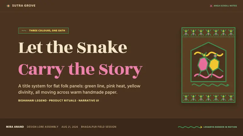 Manjusha Anga Snake-Scroll — Slides · cover