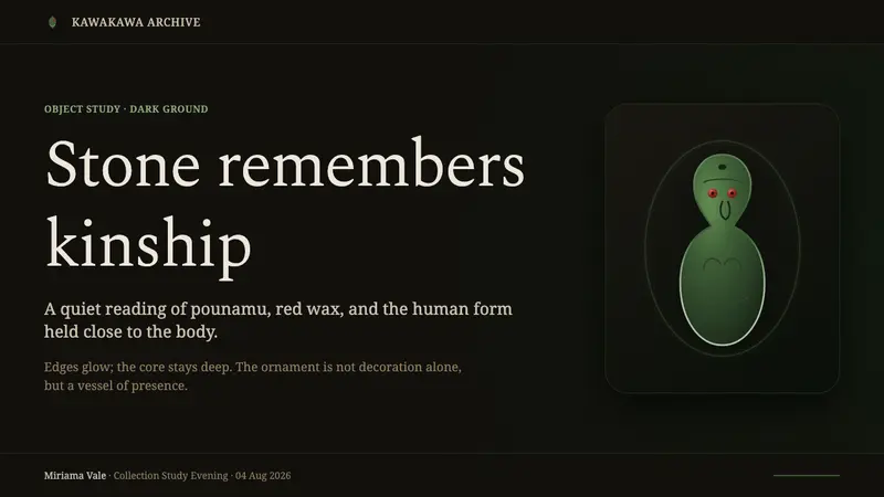 Māori Hei-Tiki Pounamu — Slides · cover