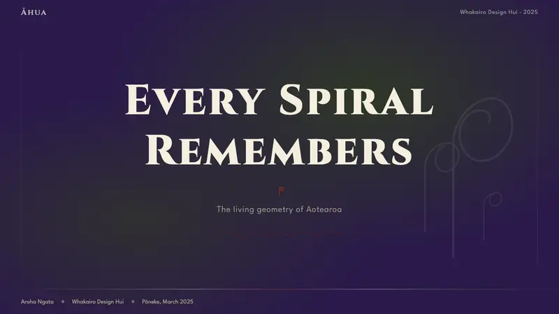 Māori Koru (Aotearoa) — Slides · cover