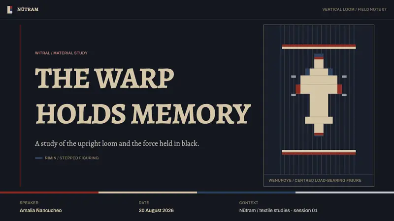 Mapuche Witral — Slides · cover