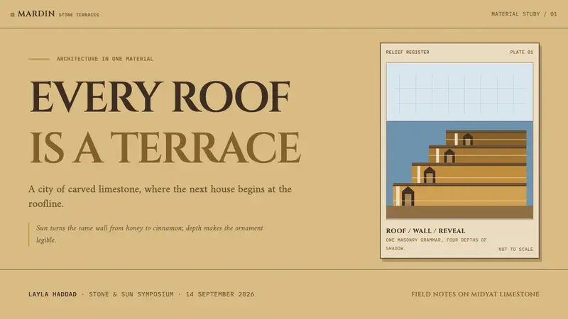 Mardin Stone Terraces — Slides · cover