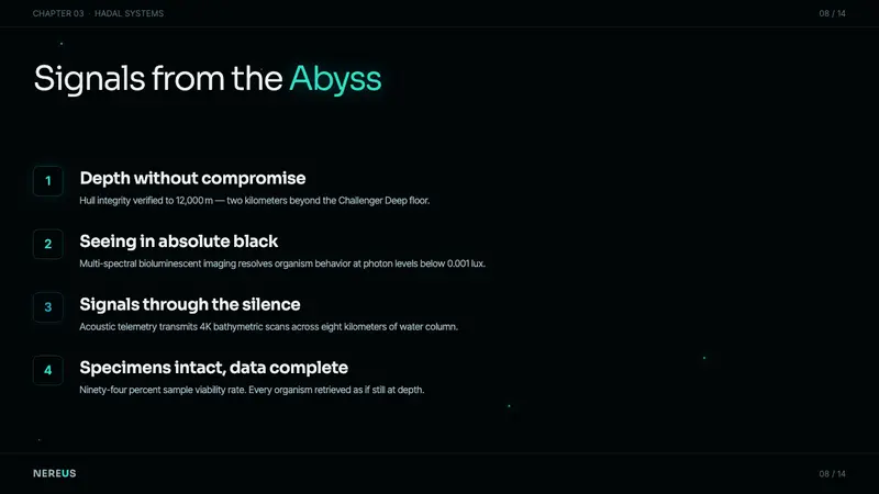 Mariana Trench — Slides · content
