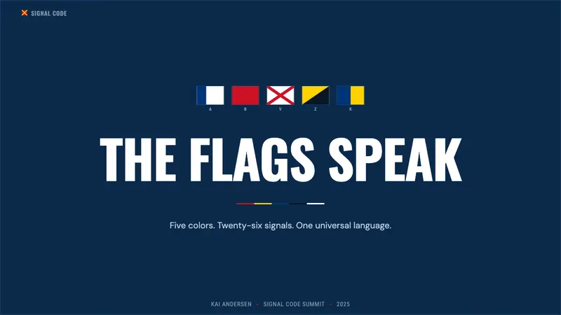 Maritime Signal Flags — Slides · cover