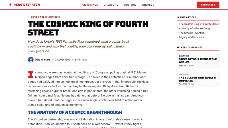 Marvel Comics (Kirby Era) — Web · article