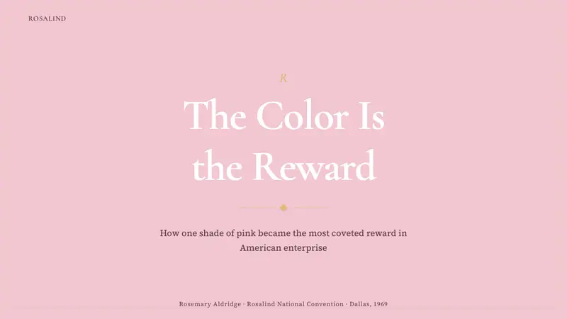 Mary Kay Pink Cadillac (1963) — Slides · cover