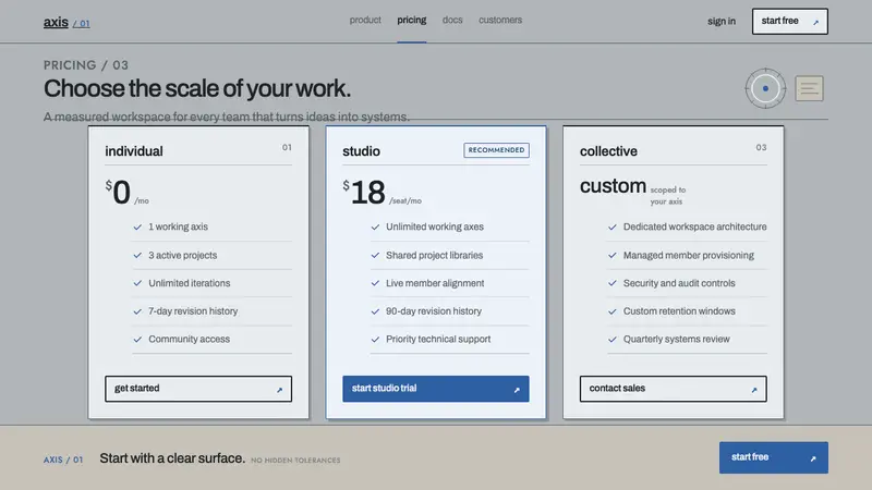 Mary Vieira Kinetic — Web · pricing