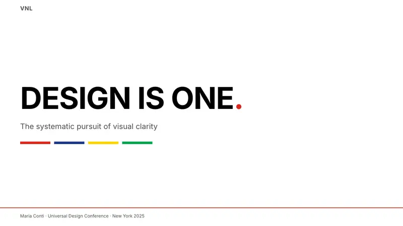 Massimo Vignelli NYC — Slides · cover