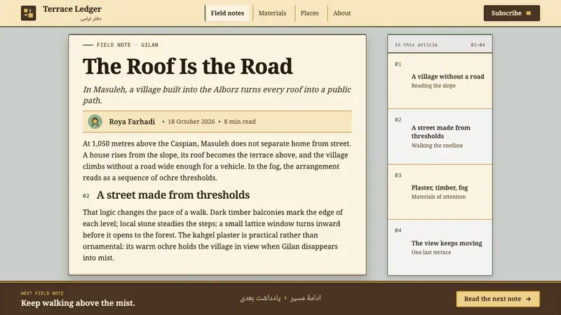 Masuleh Stepped Village — Web · article