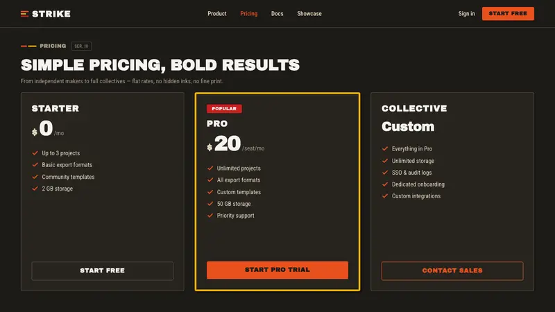 Matchbox Label — Web · pricing