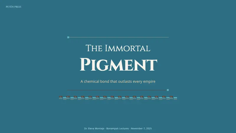 Maya Blue Pigment — Slides · cover