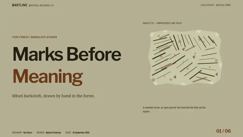 Mbuti Barkcloth — Slides · cover