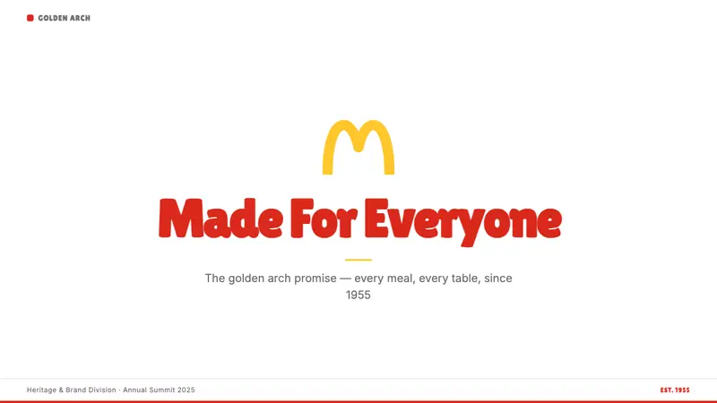 McDonald's Golden Arches — Slides · cover