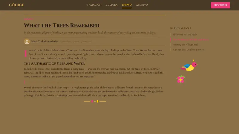 Mexican Amate Bark Paper — Web · article