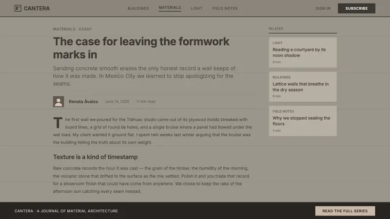 Mexican Concrete Brutalism — Web · article