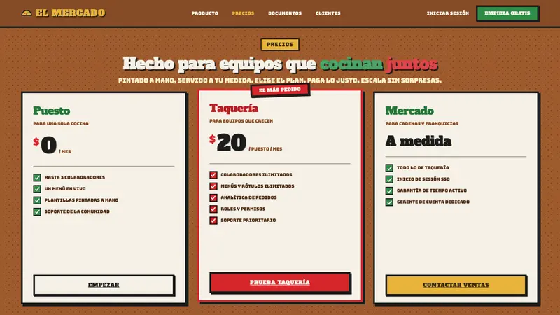 Mexican Taqueria Rotulo Signage — Web · pricing