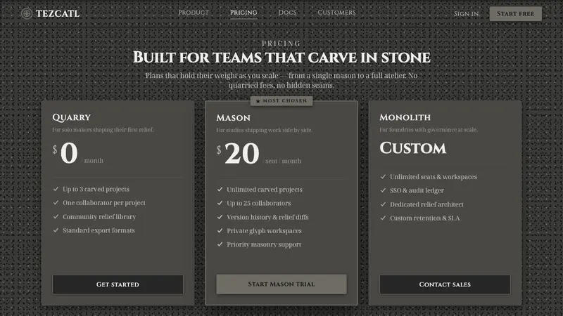 Mexican Volcanic Stone — Web · pricing