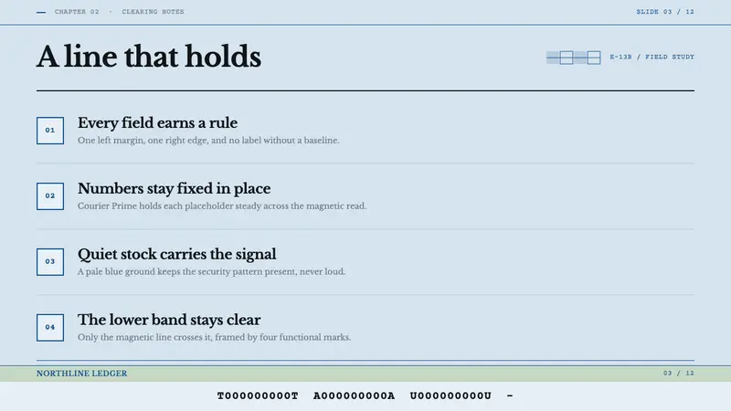 MICR Cheque Font — Slides · content