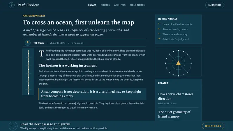 Micronesian Etak Star Compass — Web · article