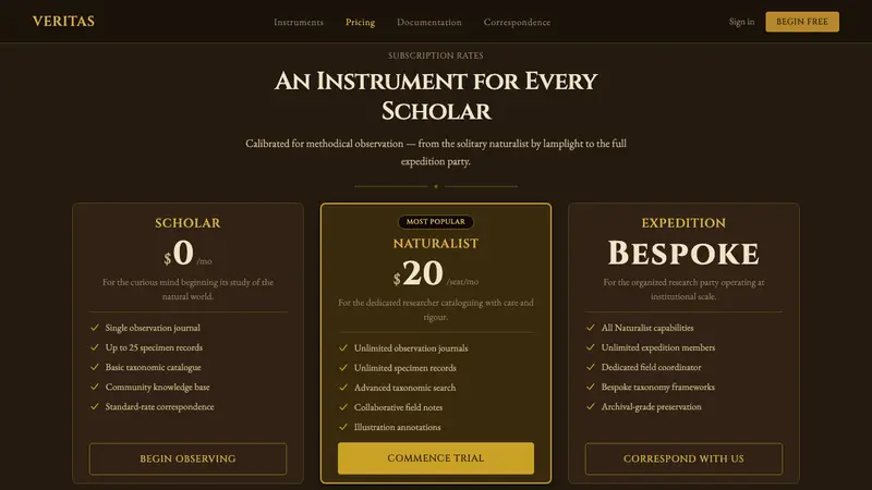 Victorian Brass Microscope — Web · pricing