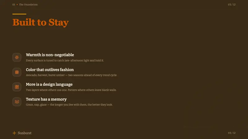 1970s Earth Tones — Slides · content