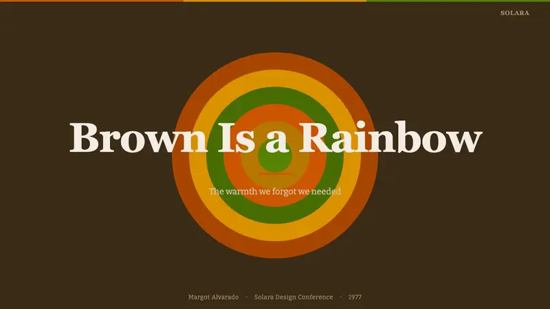 1970s Earth Tones — Slides · cover