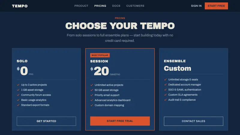 Blue Note Jazz — Web · pricing