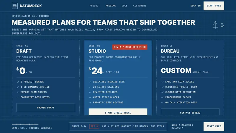 Architectural Blueprint — Web · pricing