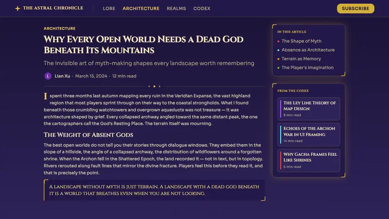 miHoYo Game UI — Web · article