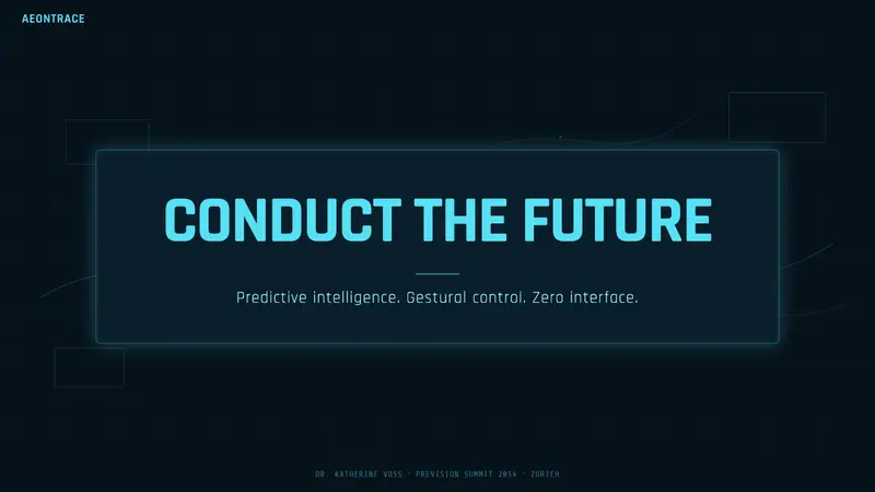 Minority Report Gestural UI — Slides · cover
