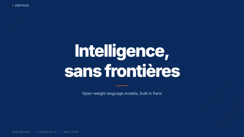Mistral Le Chat French AI — Slides · cover