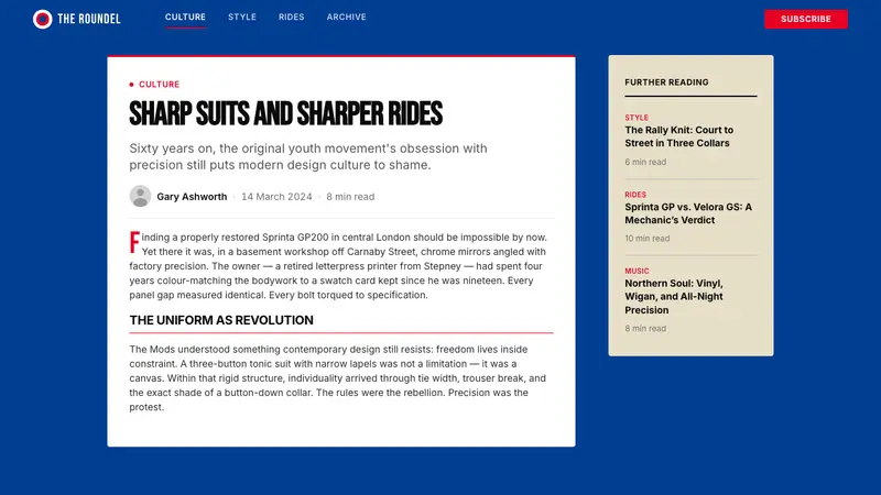 Mod Vespa London (1964) — Web · article