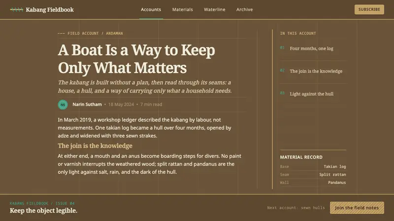 Moken Kabang — Web · article