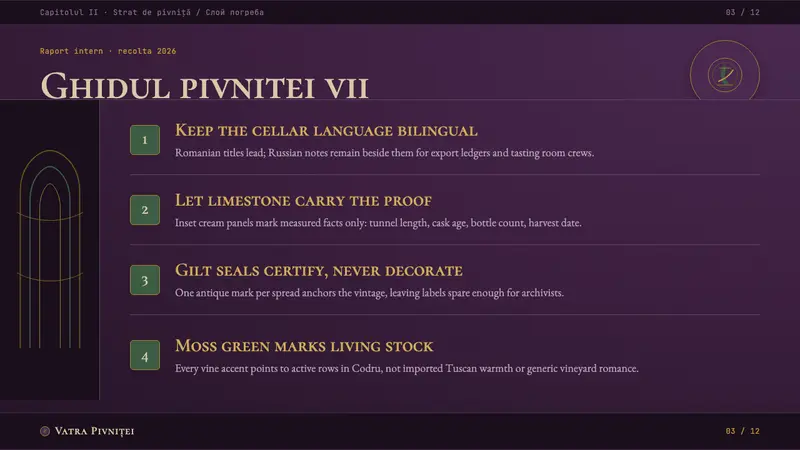 Moldovan Vineyard Modernist — Slides · content