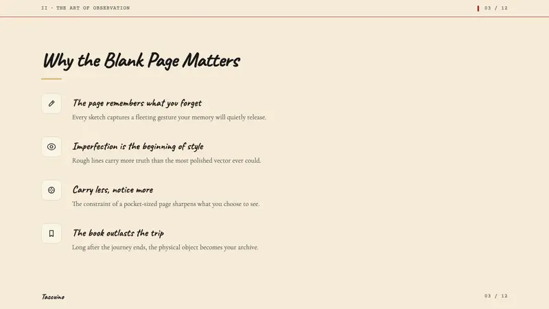 Moleskine Sketchbook (1997) — Slides · content