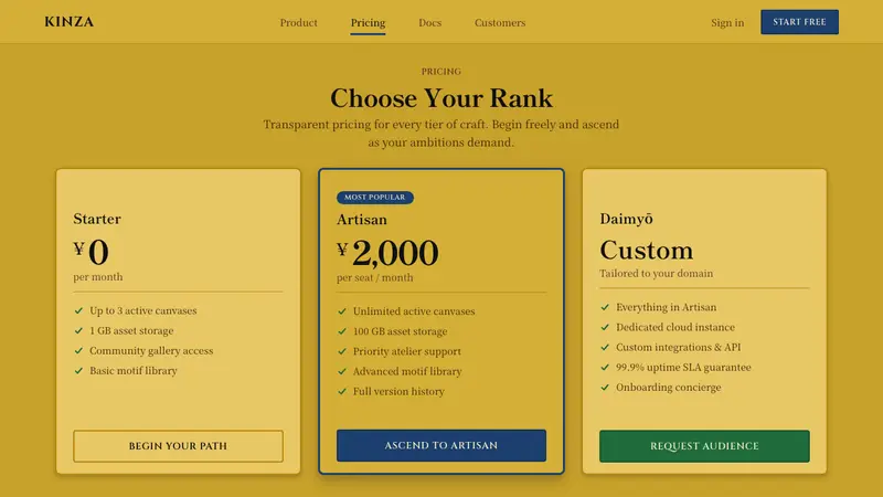 Momoyama Gold Screen — Web · pricing