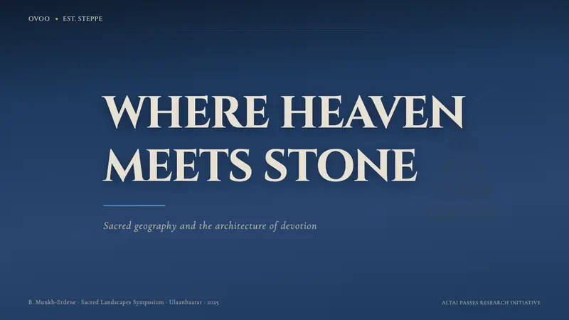 Mongolian Ovoo (Cairn Prayer Site) — Slides · cover