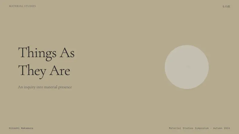 Mono-ha (Lee Ufan, 1968) — Slides · cover